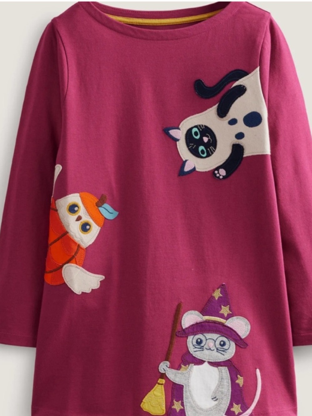 NWOT Mini Boden Girls’ Halloween Tunic Sz 9/10